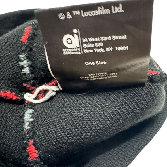 Star Wars Lucas‎ Films Rule The Galaxy Beanie Hat Cap Black Red Winter One Size - Picture 6 of 6